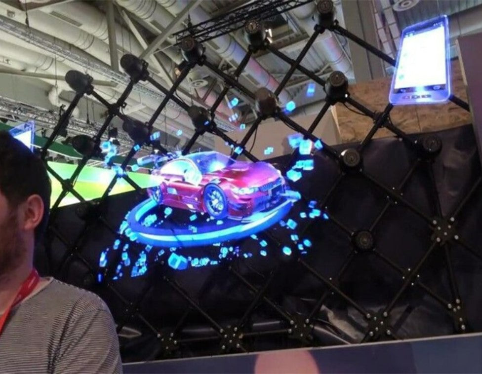 3D Hologram Advertising Display LED Fan Holographic Imaging 3D LED Fan Light.
