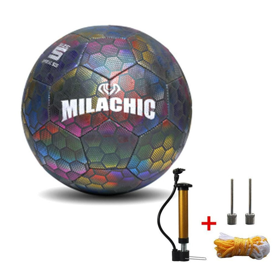 Soccer Ball Luminous Football Night Light Noctilucent Children Game Train Luminescence Ball Men Women Glowing Soccer - Design Two.