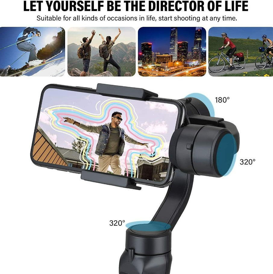 F6 stabilizer - Three-axis handheld gimbal for mobile phone.