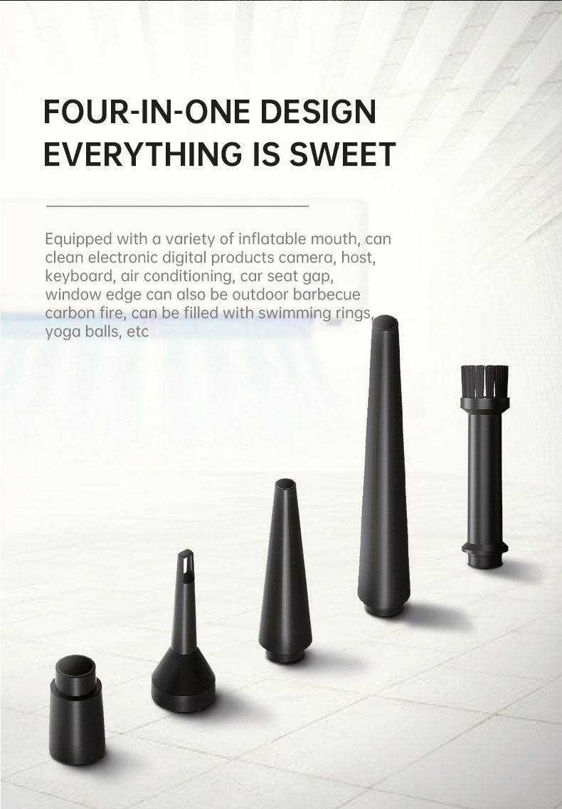 Portable Cordless High speed Electric Air Duster LED lighting Air Blower For Computer Keyboard Cleaning Tool.