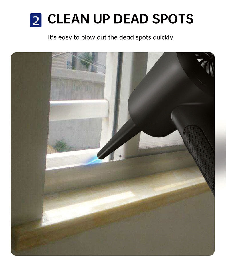 Portable Cordless High speed Electric Air Duster LED lighting Air Blower For Computer Keyboard Cleaning Tool.