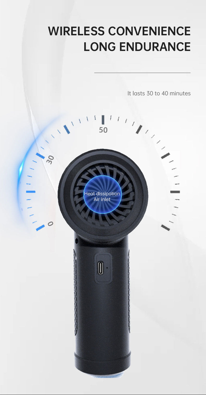 Portable Cordless High speed Electric Air Duster LED lighting Air Blower For Computer Keyboard Cleaning Tool.