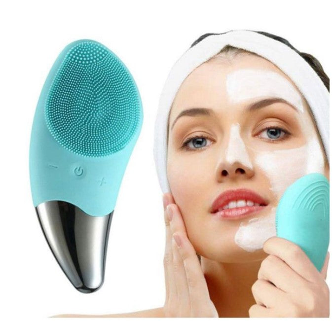High-Frequency Silicone Facial Cleansing Brush.
