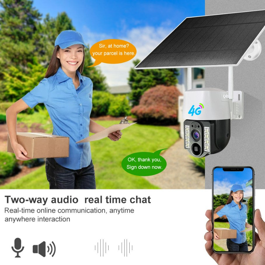 V380 New Arrival 3MP Wireless WiFi Security CCTV Camera Night Vision Sim Card Solar 4G Outdoor.
