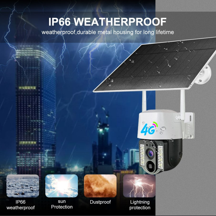 V380 New Arrival 3MP Wireless WiFi Security CCTV Camera Night Vision Sim Card Solar 4G Outdoor.