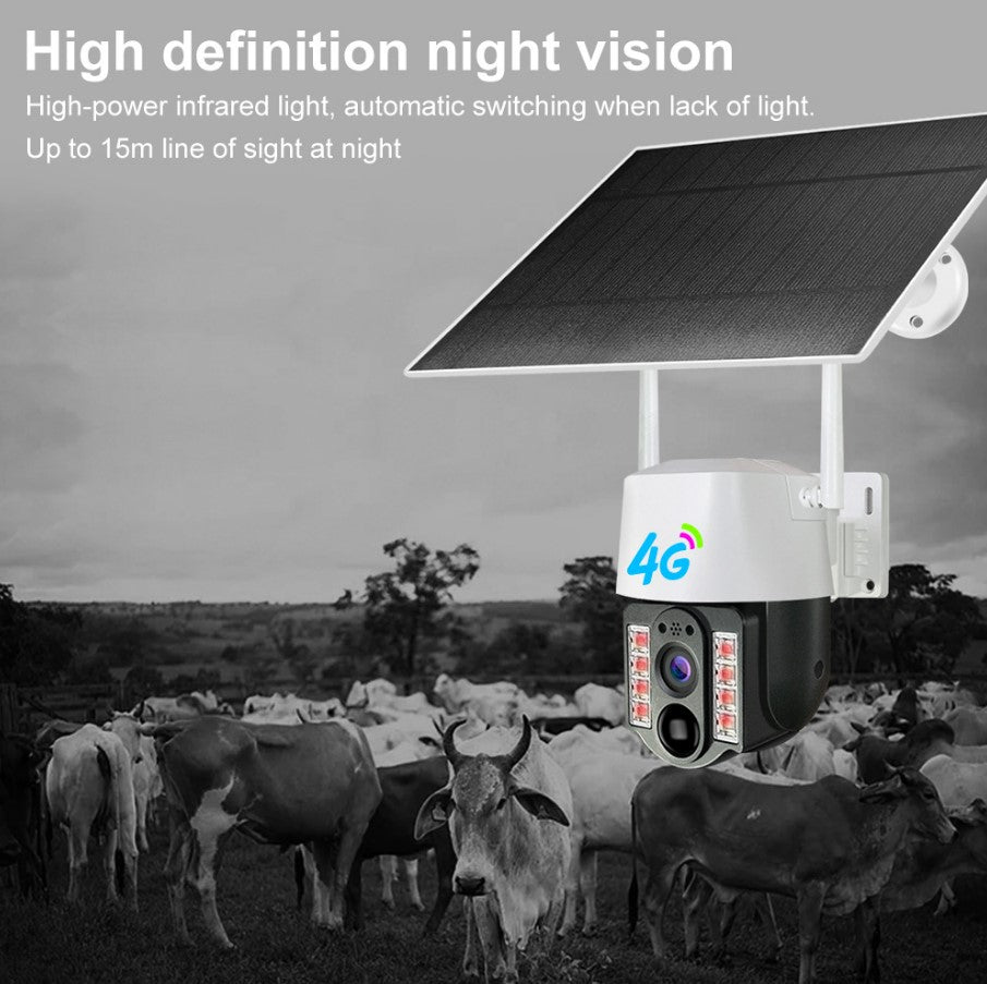 V380 New Arrival 3MP Wireless WiFi Security CCTV Camera Night Vision Sim Card Solar 4G Outdoor.